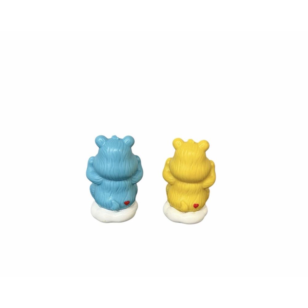 Vintage Care Bears Figures Sitting On Clouds Champ Bear & Sunshine Bear Figures - Picture 4 of 7